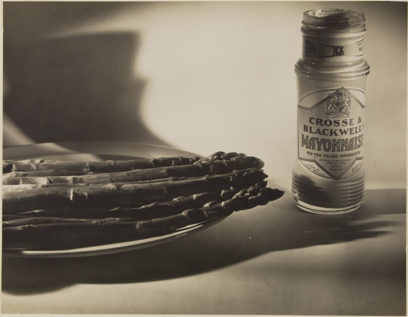 [Still Life with Asparagus and Jar of Mayonnaise]