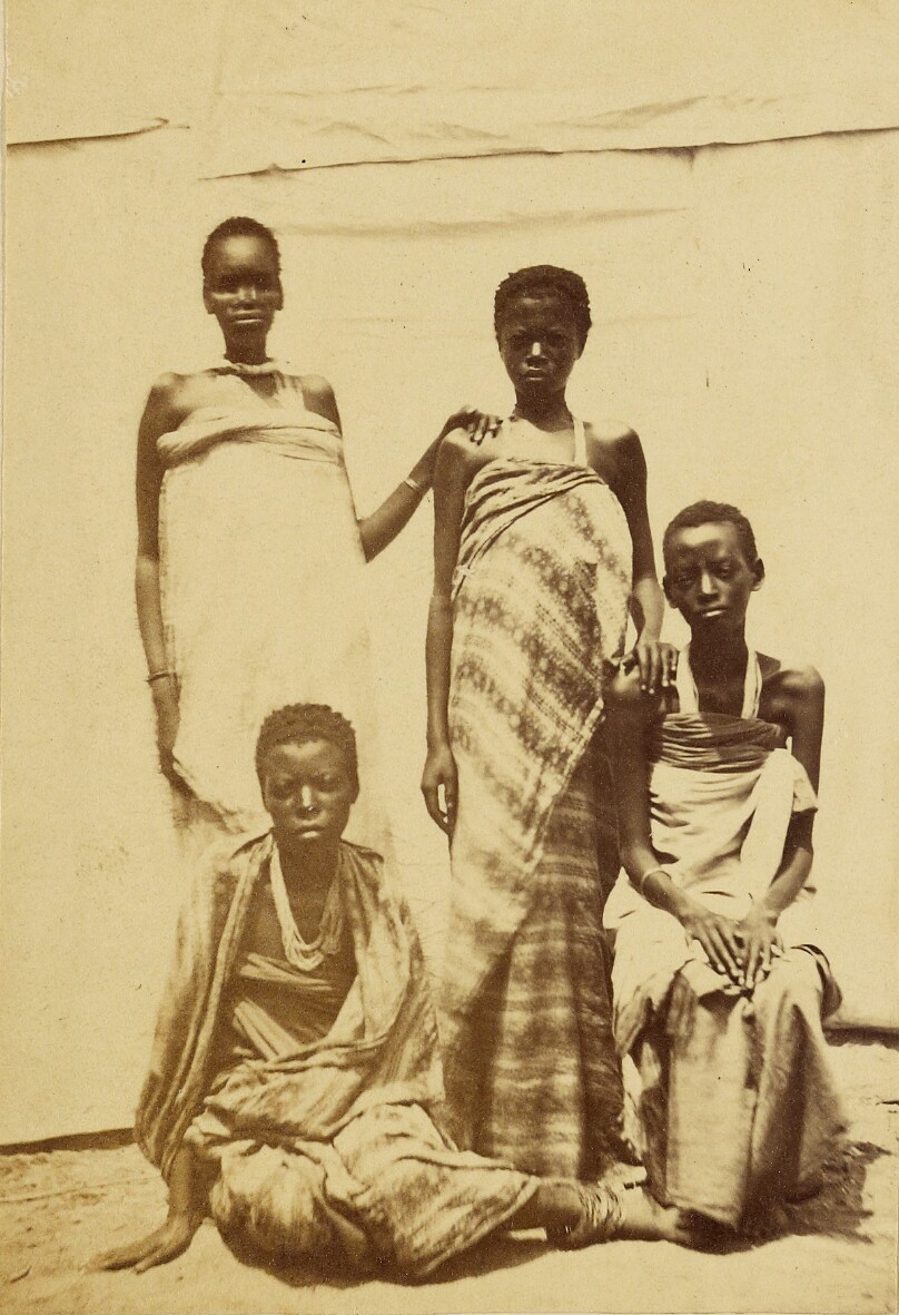 [Compagnons de Speeke et Grant revenus avec eux au Caire du voyage decouverte des sources du Nil.]