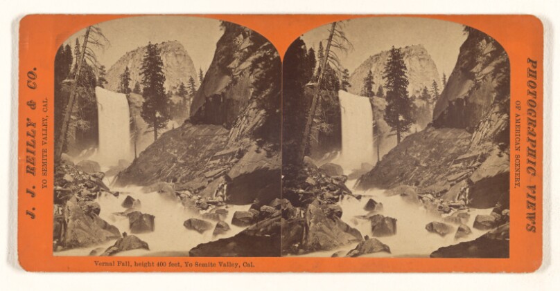 Vernal Fall, height 400 feet, Yo Semite Valley, Cal.