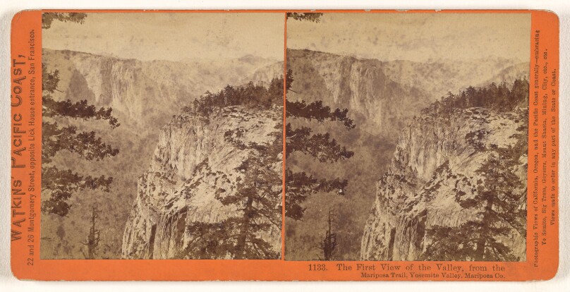 The First View of the Valley, from the Mariposa Trail, Yosemite Valley, Mariposa Co.