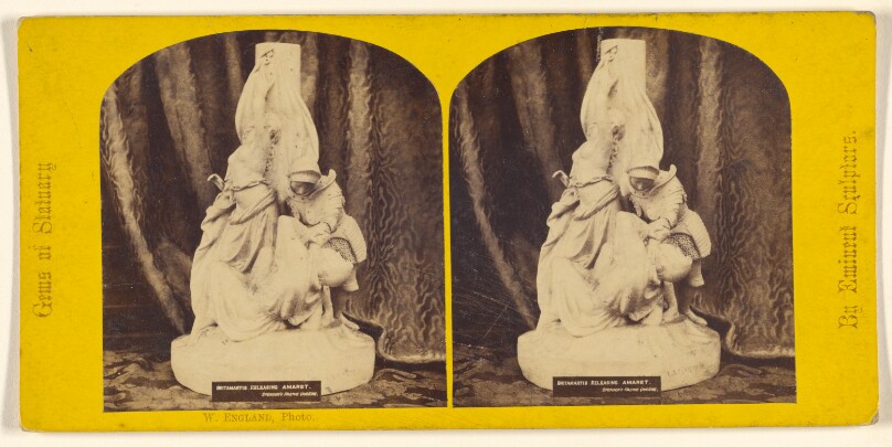 Britamartis Releasing Amaret. Spenser's Faerie Queene. [sculpture]