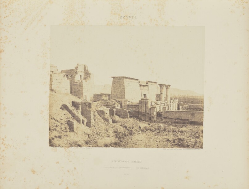 Médinet-Abou (Thèbes). Constructions Antérieures - Vue Générale