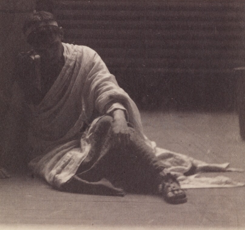 [Seated Male Figure in Classical Costume]