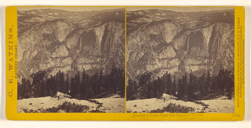 Yosemite Falls from the Sentinel Dome, Yosemite Valley, Mariposa County, Cal.