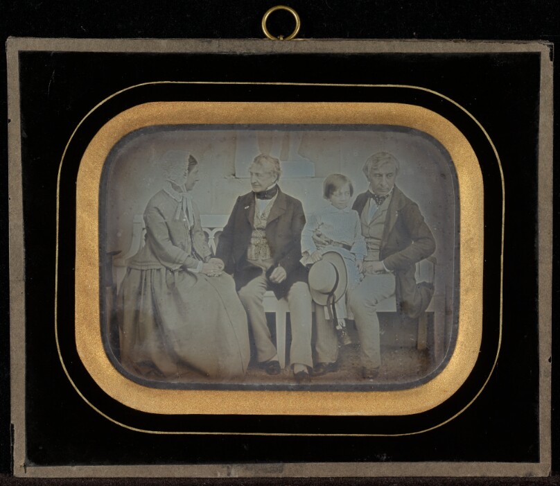 Portrait of M. & Mme. Eynard and M. de Regny with his son