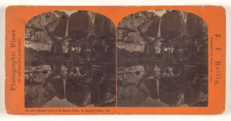 Mirror View of Yo Semite Falls, Yo Semite Valley, Cal.