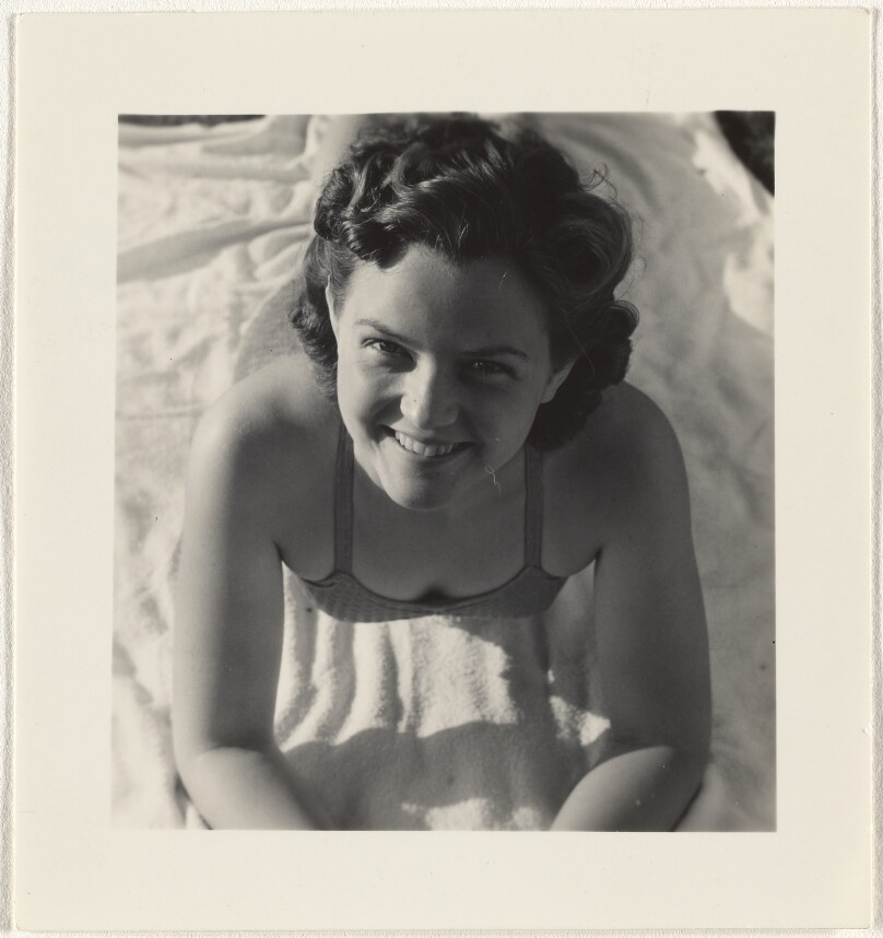 [Woman on a towel]