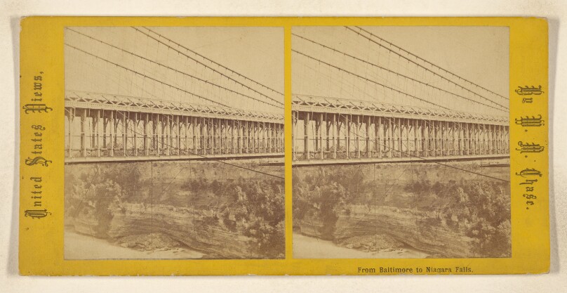 Railroad Suspension Bridge, &c. [Niagara Falls]