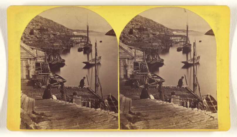 Labrador. Venison Island. Houses and Fish Stages, East Side.
