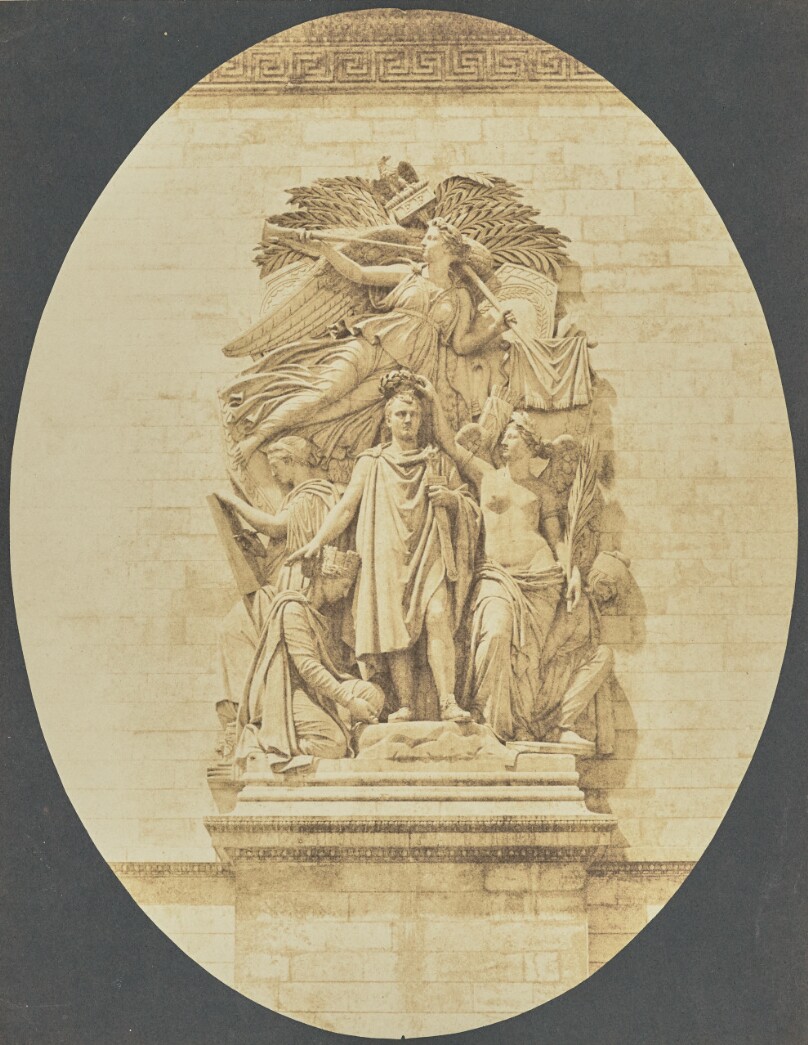 [Detail of "Le Triomphe de 1810," by Jean-Pierre Cortot, Arc de Triomphe]