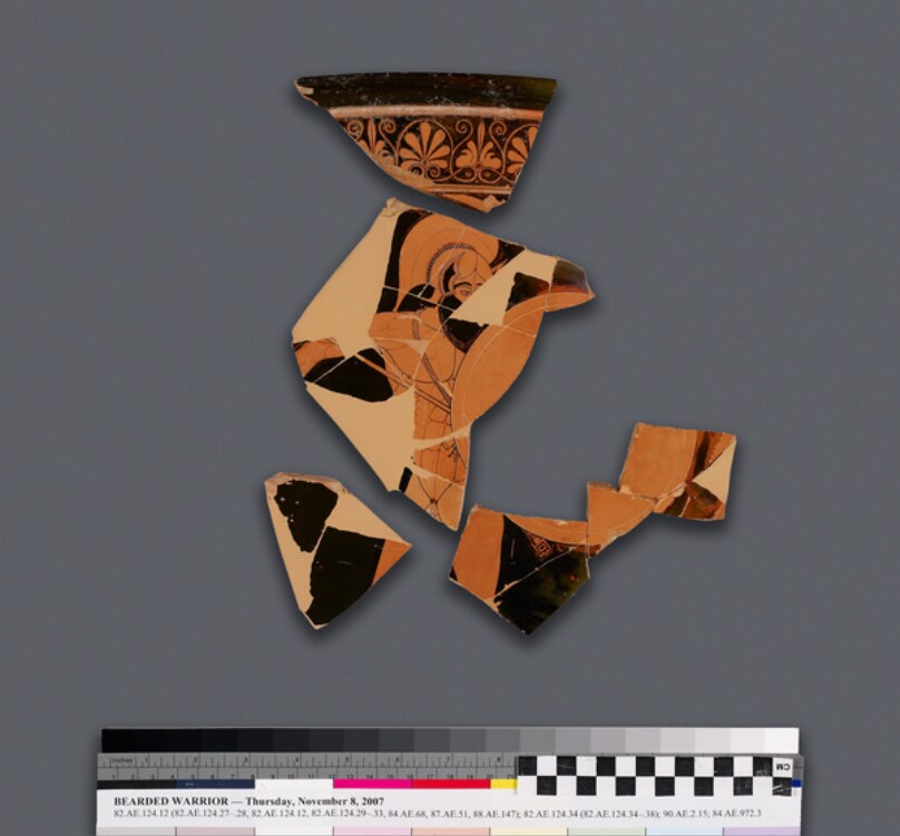 Attic Red-Figure Calyx Krater Fragments (5) (part of 77.AE.5.1)
