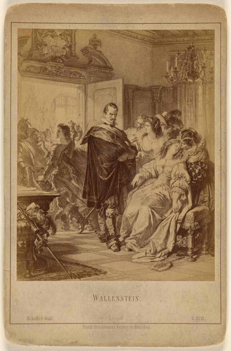 Wallenstein [a painting by C. Jaeger, Nurnberg, 1867]