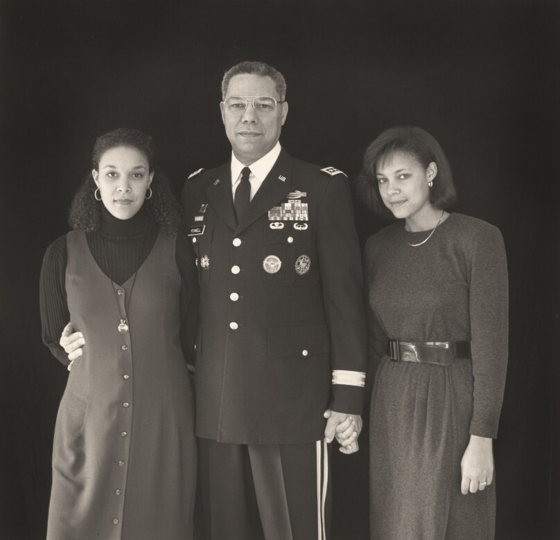 Annemarie, Linda and General Colin Powell, Fort Myer, Virginia