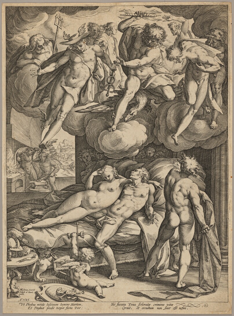 Mars and Venus Surprised by Vulcan