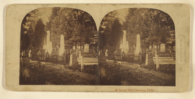 In Laurel Hill Cemetery, Phila.