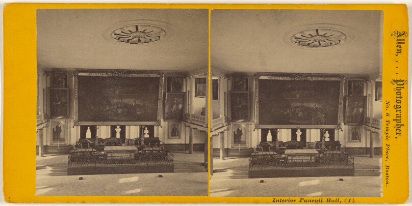 Interior Faneuil Hall.