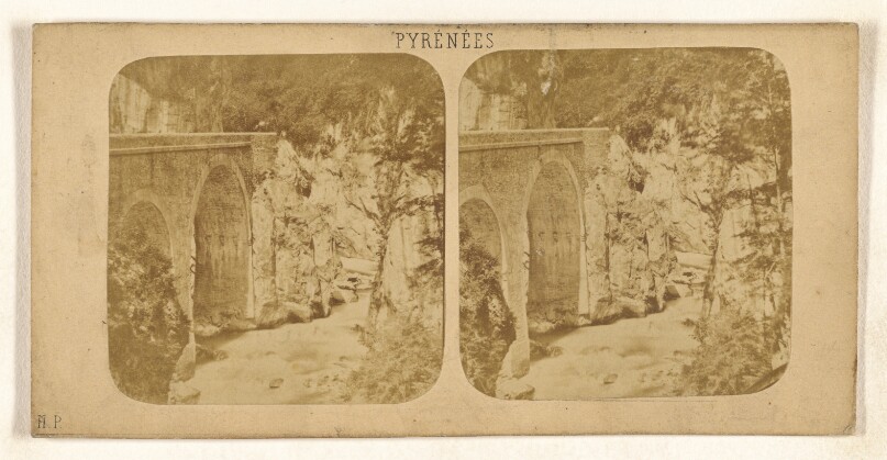 [Le pont de la route des eau (---illeg.), Pyrenees]