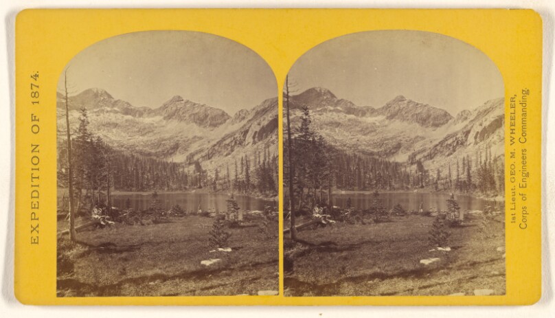 Alpine Lake, in the Cerro Blanco Mountains, Colorado. One of a group of ten lakes at the main head of Ute Creek...