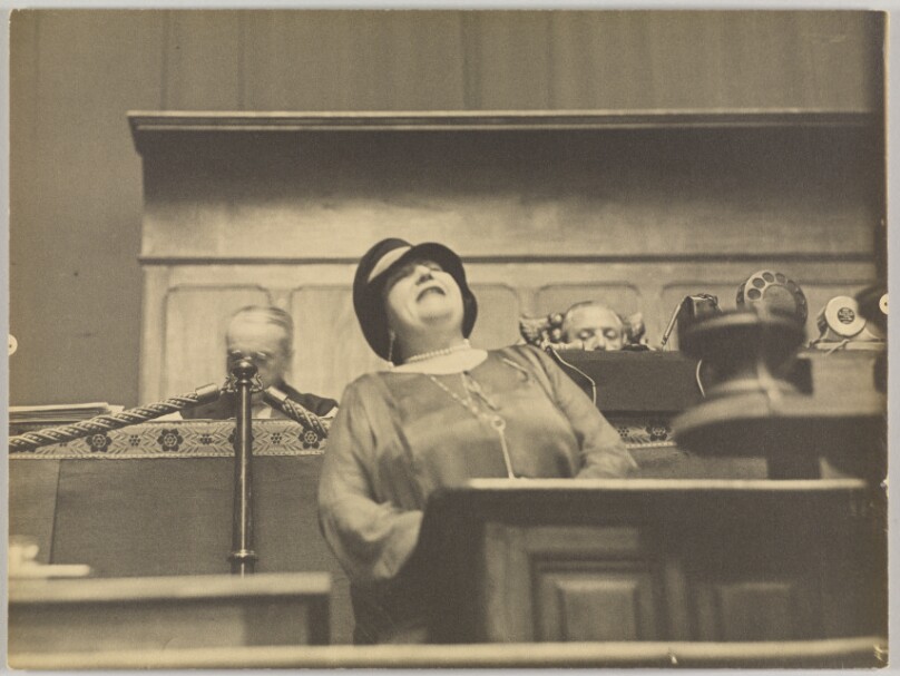 [Portrait of Madame Vacarescu, Romanian Author and Deputy to the League of Nations, Geneva]
