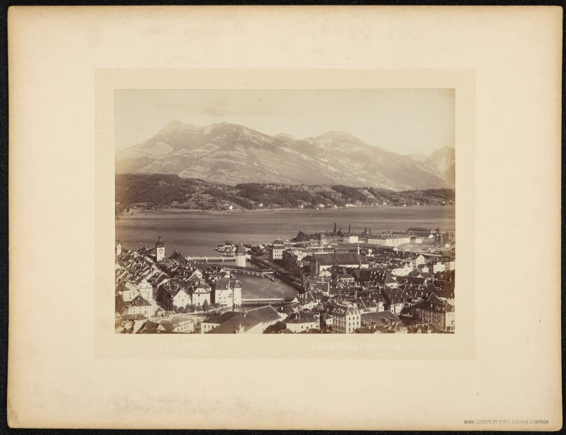 Lucerene et le Rigi, vue prise du Gutsch