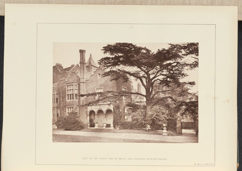 Part of the North Side of House and Entrance to Dutch Garden