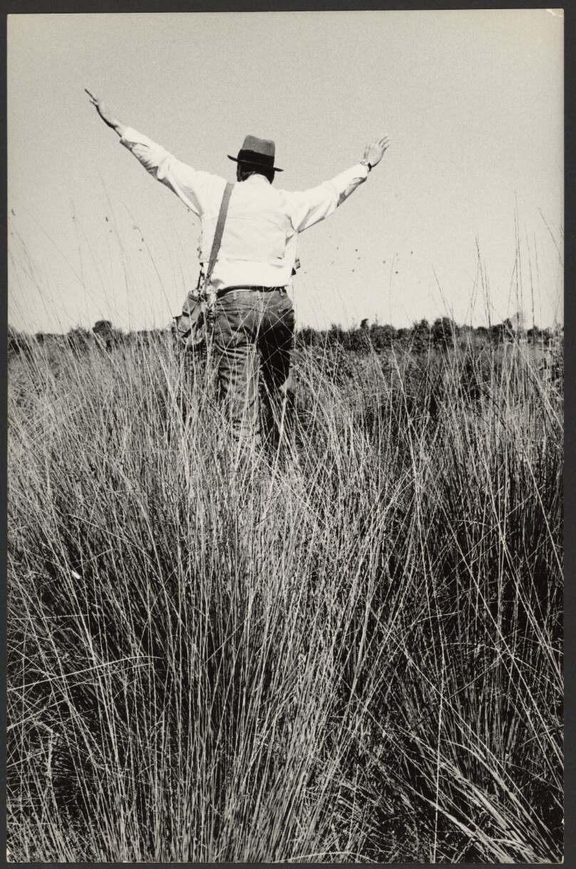 Joseph Beuys pretending to fly, Eindhoven, Netherlands