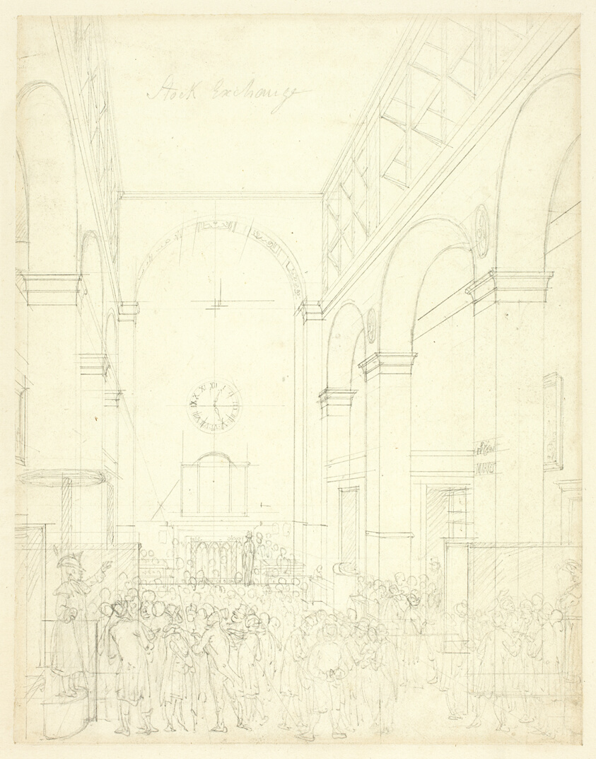 Study for Stock Exchange, from Microcosm of London
