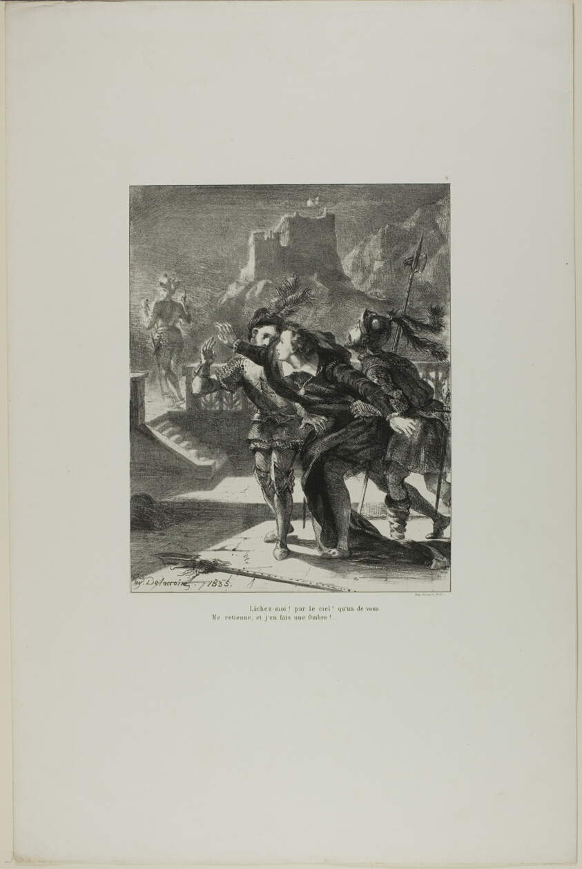 Hamlet Pursuing His Father's Ghost, plate 2 from Hamlet