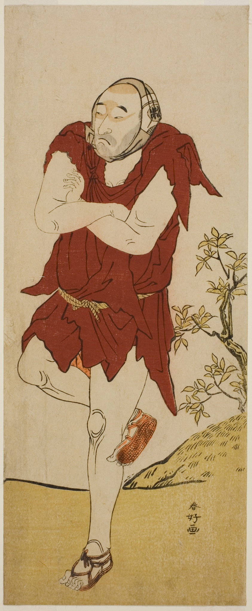 The Actor Onoe Matsusuke I as a Mendicant Monk (Gannin Bozu) in the Play Keisei Ide no Yamabuki, Performed at the Nakamura Theater in the Fifth Month, 1787