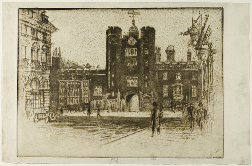 Saint James' Palace, from Saint James' Street