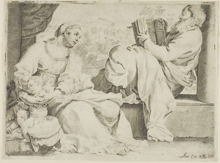 The Holy Family with Saint John the Baptist