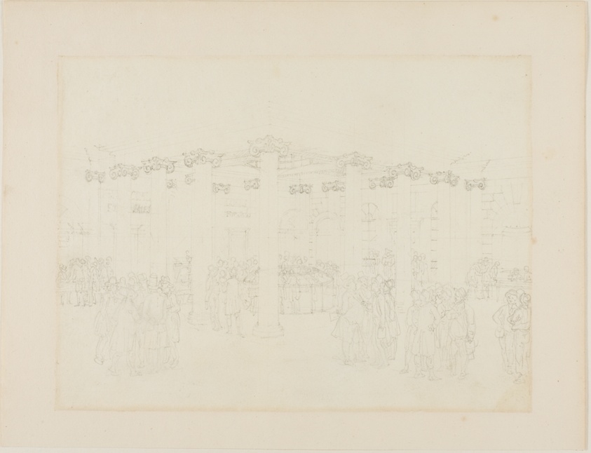 Study for The Coal Exchange, from Microcosm of London