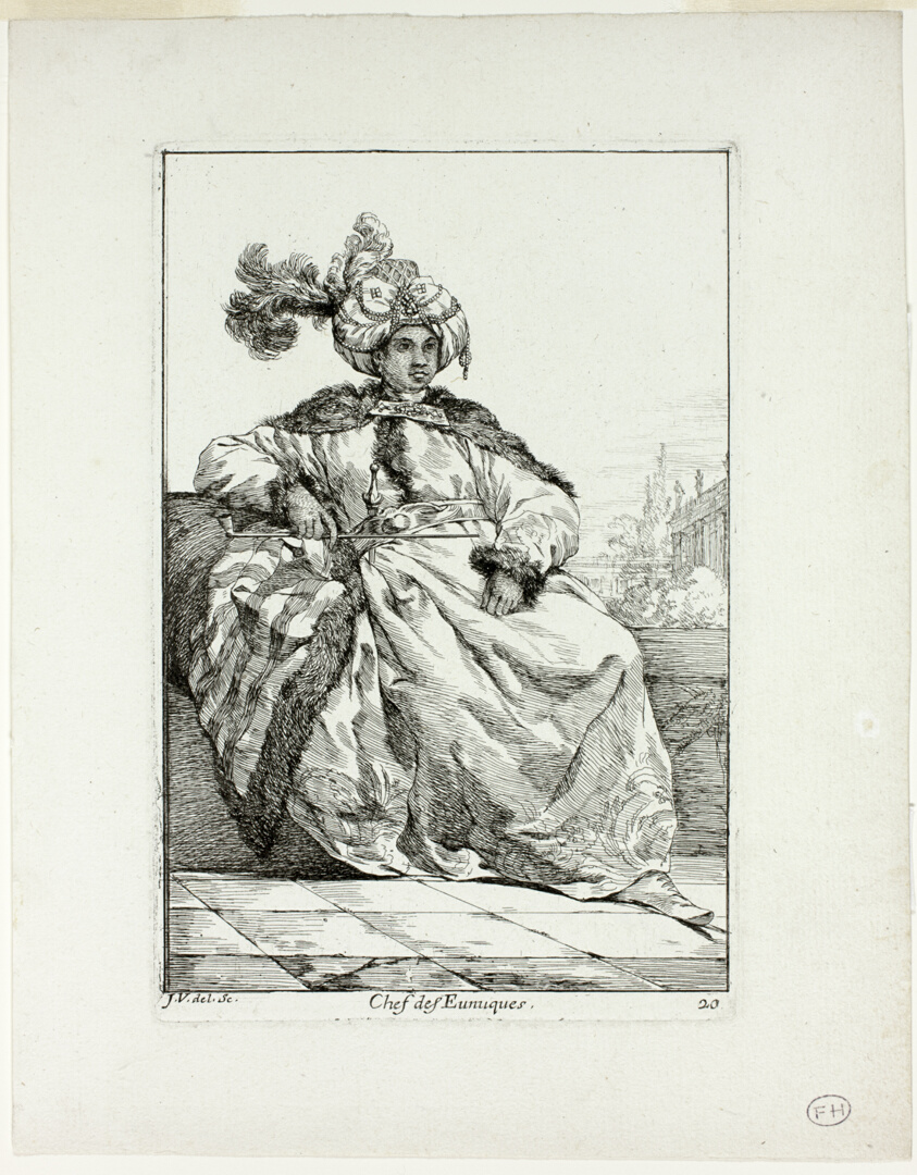 Chef des Eunuques, plate 20 from Caravanne du Sultan à la Mecque