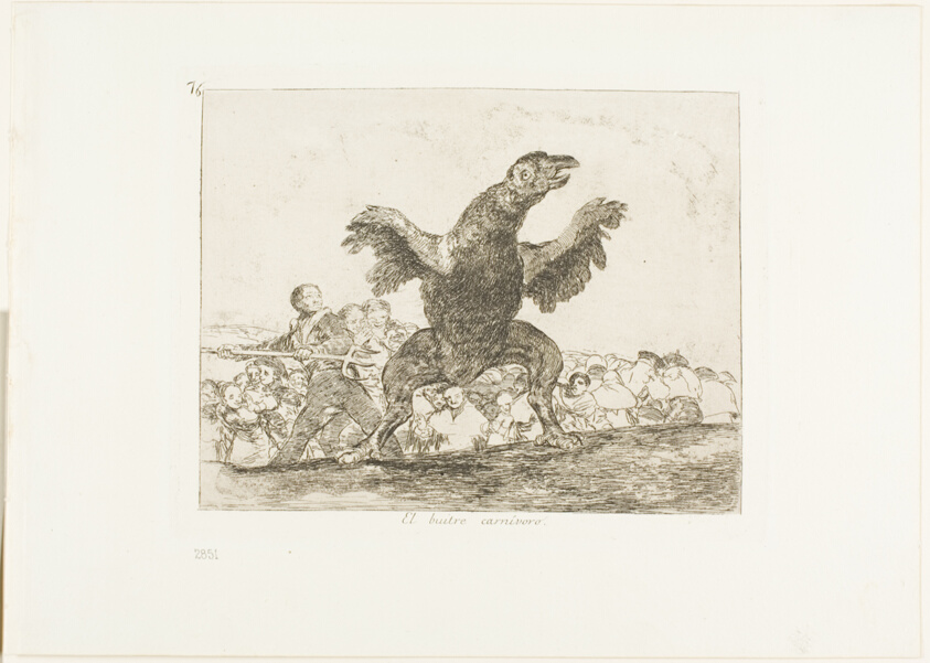 The Carnivorous Vulture, plate 76 from The Disasters of War