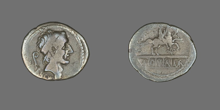 Denarius (Coin) Depicting King Ancus Marcius