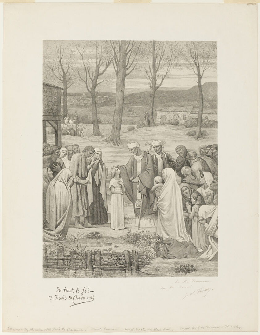 Pastoral Life of Saint Geneviève (center panel)