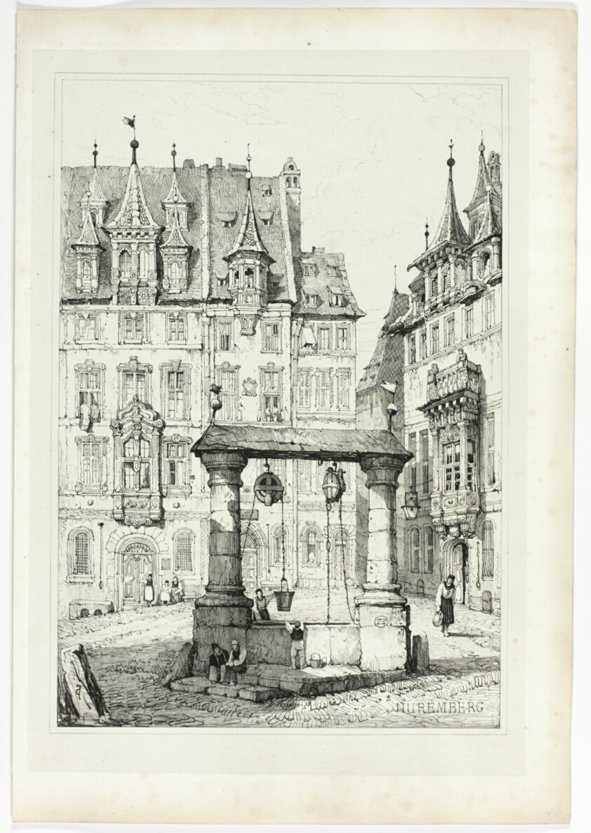 Nuremberg, from Facsimiles of Sketches made in Flanders and Germany