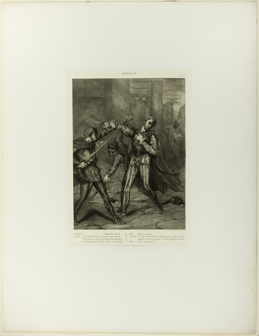 Villain, Thou Diest, plate ten from Othello