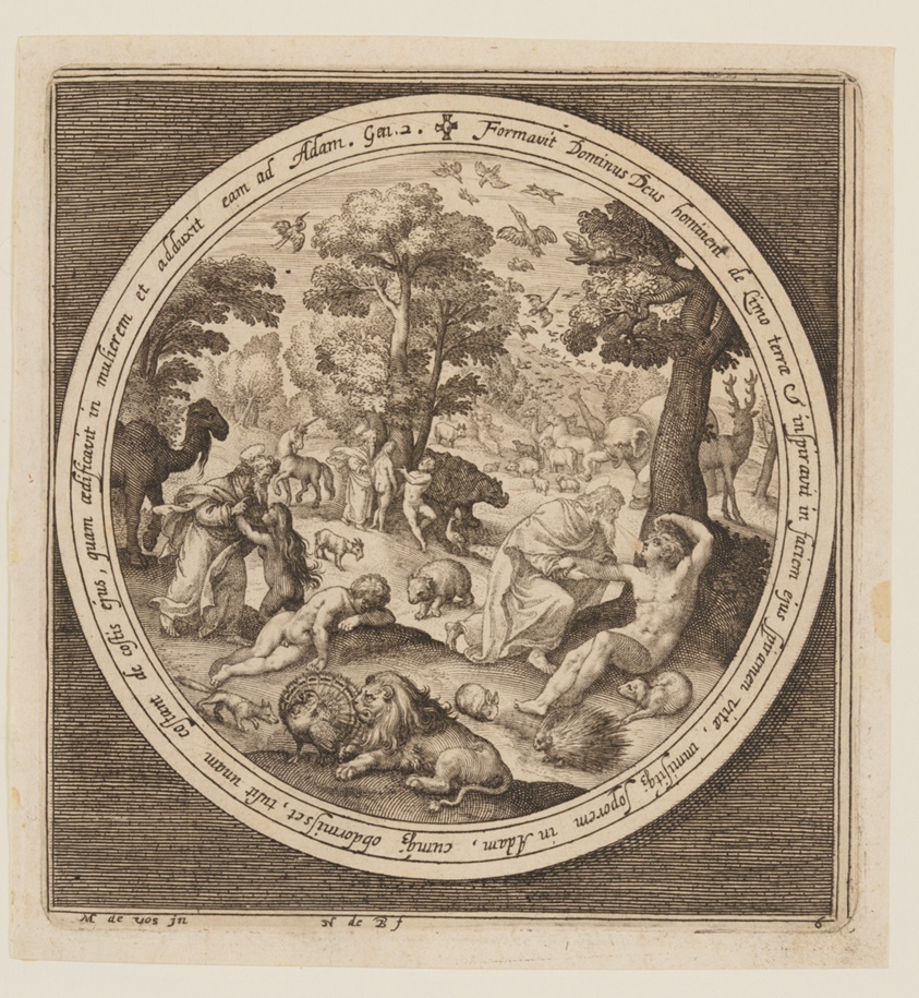 Sixth Day: The Creation of the Animals, Adam and Eve, from The Creation to the Expulsion from Paradise