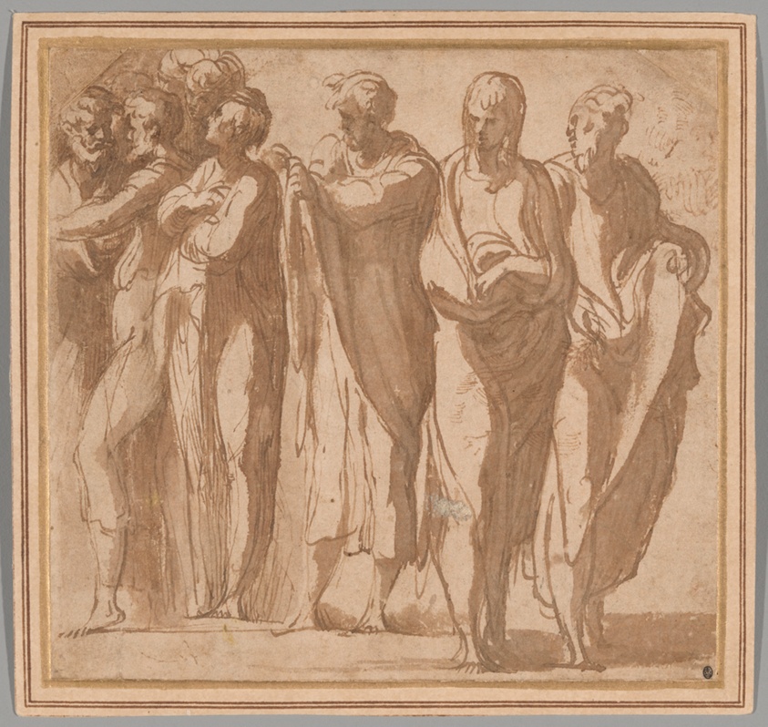 Group of Nine Standing Figures