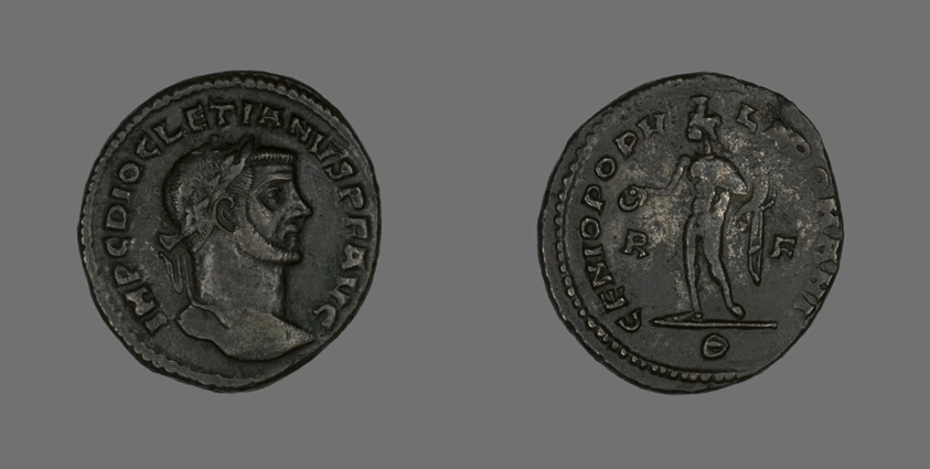 Follis (Coin) Portraying Emperor Diocletian