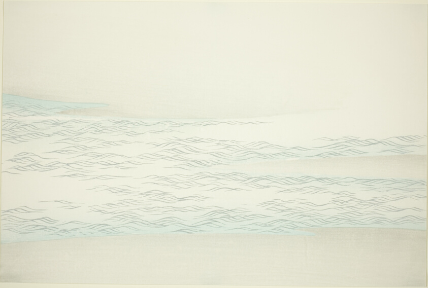 Silvered Waves Against a Beach, from the series "Worlds of Things (Momoyogusa)"
