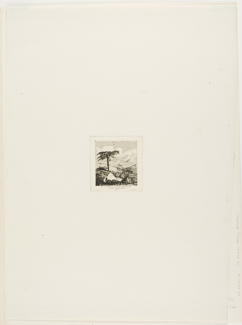The Old Soldier's Thatched Cottage, Akaroa, 1845