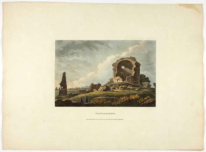 Temple of Hope, plate twenty-four from A Select Collection of Views and Ruins in Rome and its Vicinity