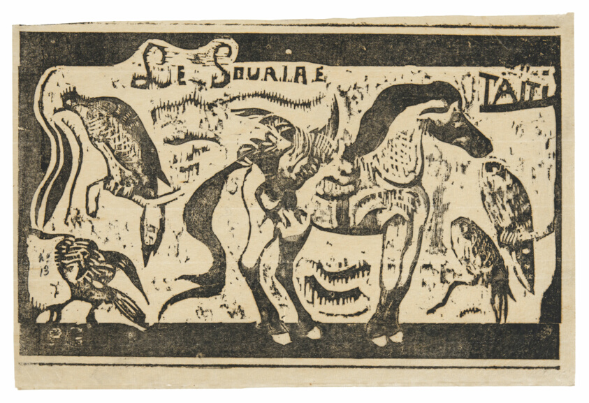 A Horse and Birds, headpiece for Le sourire