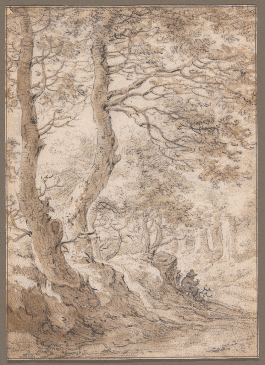A Forest Interior, with a Seated Figure