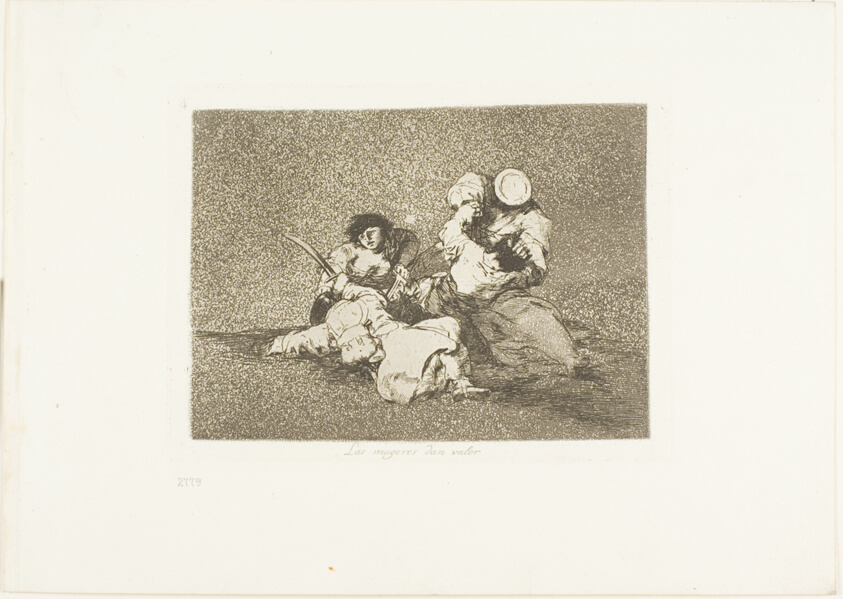 The Women Give Courage, plate four from The Disasters of War