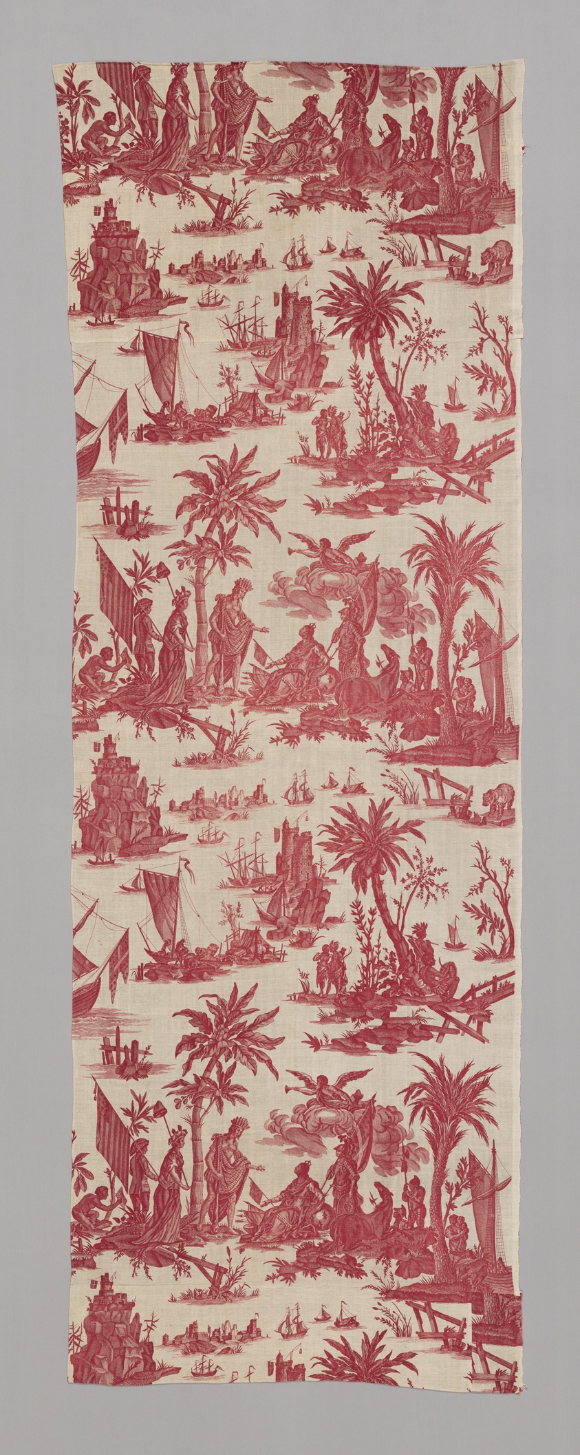 L'Hommage de l'Amérique á la France (America's Tribute to France) (Furnishing Fabric)