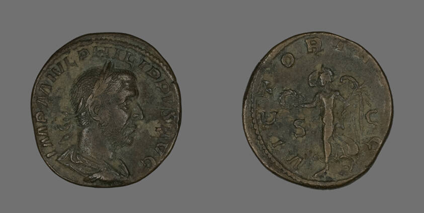 Sestertius (Coin) Portraying Philip the Arab