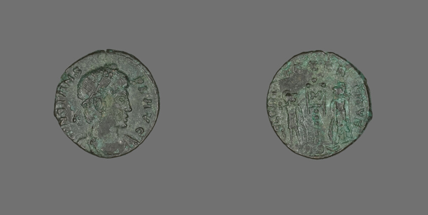 Coin Portraying Emperor Constans